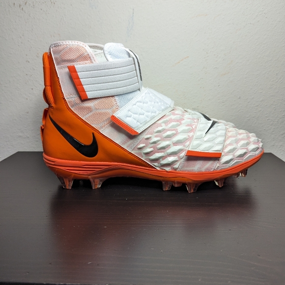 Nike Mens Size 14 Force Savage Elite TD Football Cleats BV3962-101 White Orange - Picture 4 of 7